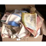 A large quantity of table linen (1 box)