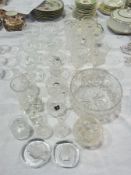 A set of six Stuart crystal wine glasses