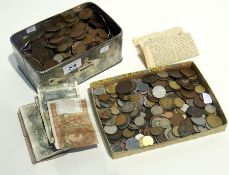 Quantity of copper and other coinage, so