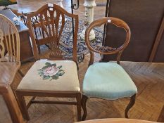 Mahogany Chippendale-style dining chair