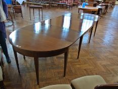 Georgian-style mahogany extending dining