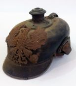 German WWI pickelhaube, spike missing (af)