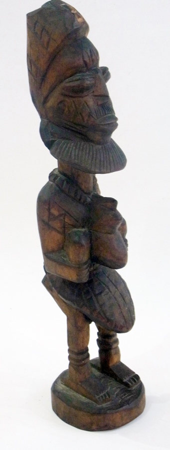 Three various African carved wooden figu - Image 2 of 4