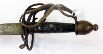 19th century ceremonial sword with scrol