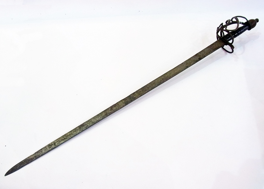 19th century ceremonial sword with scrol - Image 2 of 2