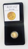 1982 proof sovereign (cased)