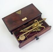 Early 19th century travelling set of bra