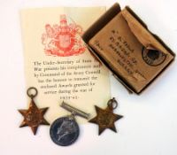 WWII War Medal, Italy Star and a WWII Star