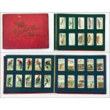 Red cigarette card album including Playe