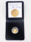 1982 Proof half-sovereign (cased)