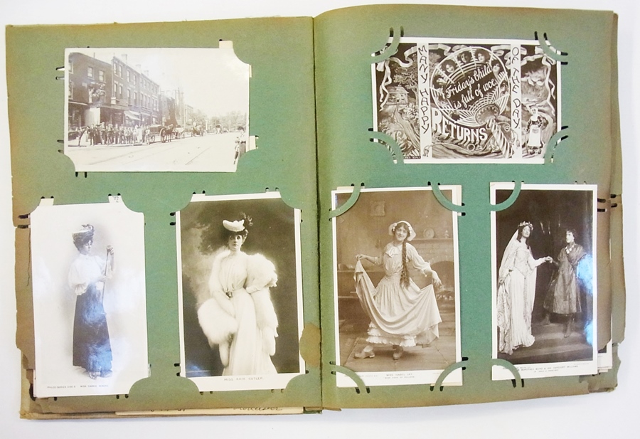 1906 postcard album of royalty, celebrit - Image 3 of 4