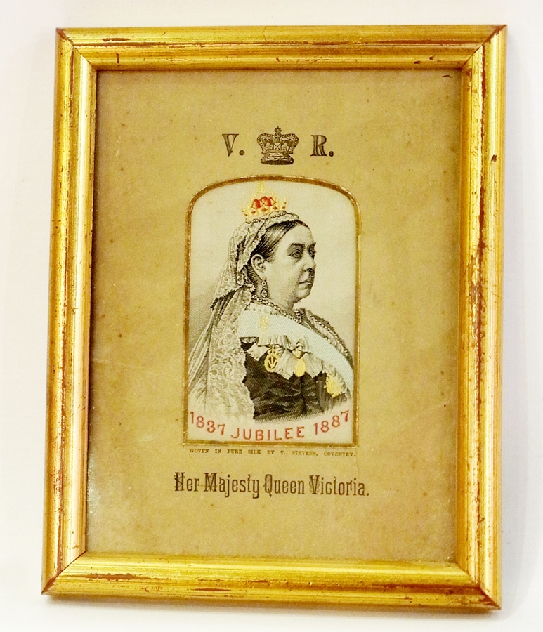 Late Victorian stevengraph "Her Majesty