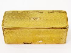 Gilt silver-coloured metal trinket box,