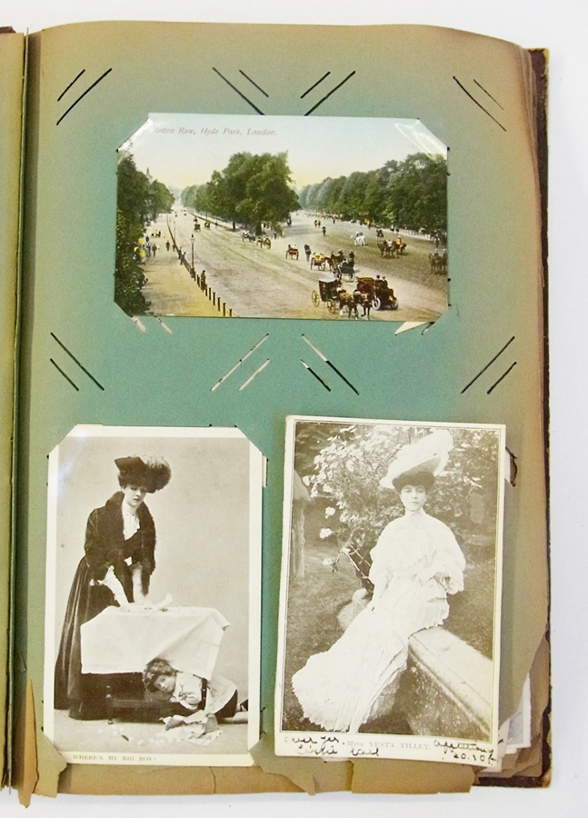 Two early 20th century postcard albums, - Image 5 of 5