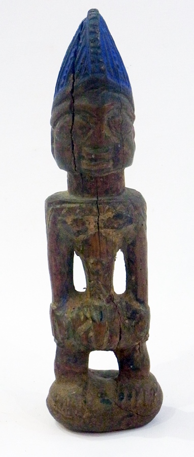 Antique African carved wooden figure, pr