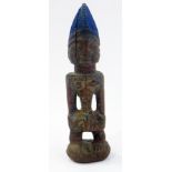 Antique African carved wooden figure, pr