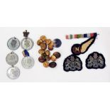 Quantity military buttons including Nava