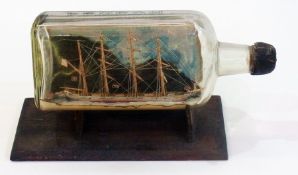 Early 20th century four-masted ship in a