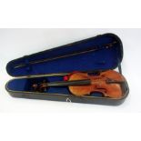 Violin, probably late 19th century Germa