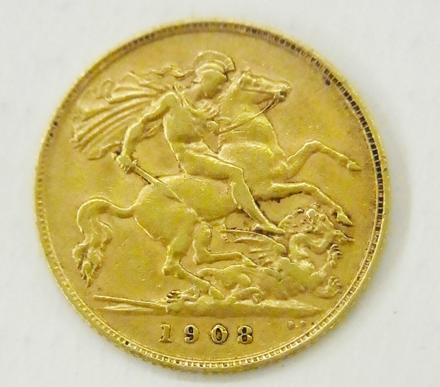 Edward VII half-sovereign 1908