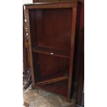 Mahogany-effect four-tier bookcase with