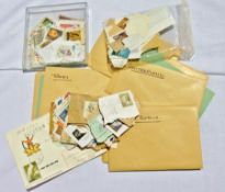 Quantity stamp albums, stock books and l