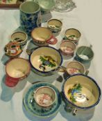 Quantity Quimper bowls, Delft 1953 mug i