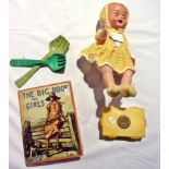 Celluloid doll, "The Big Book for Girls"