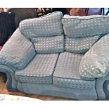 Two seater settee upholstered in chequer