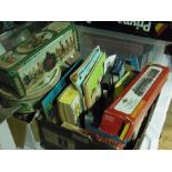 Assorted children's books and games and