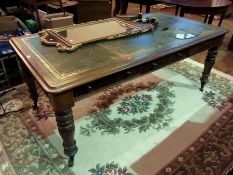 Victorian mahogany writing/library table