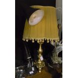 Giltwood table lamp and an angle-poise (