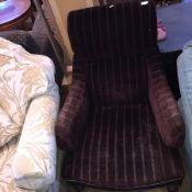 Victorian drawing room chair upholstered