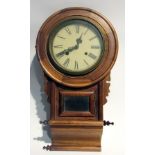 Reproduction drop dial wall clock with t