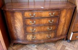 A reproduction Georgian style mahogany v