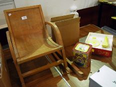 Child's bentwood rocking chair, a Fisher