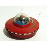 Japanese tinplate flying saucer