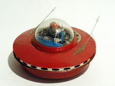 Japanese tinplate flying saucer