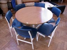 A 1960's/70's laminate circular top dini