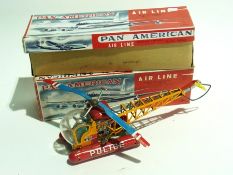 Two Haji tinplate Pan American Airline p