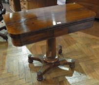 William IV/early Victorian rosewood fold