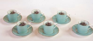 A set of six Royal Worcester Woodland co