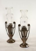 A pair of WMF electroplated Art Nouveau