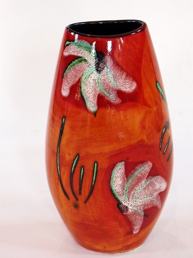 A Poole pottery Delphis vase, artist's s