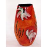 A Poole pottery Delphis vase, artist's s