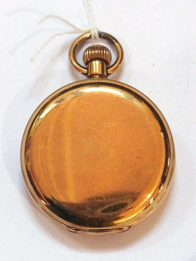 Victorian rolled gold hunter pocket watc - Image 2 of 2