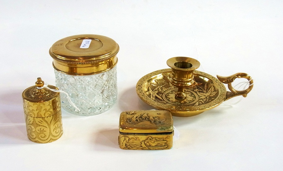 Quantity of brassware to include: chambe