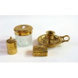 Quantity of brassware to include: chambe