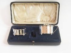 Early 20th century silver part condiment
