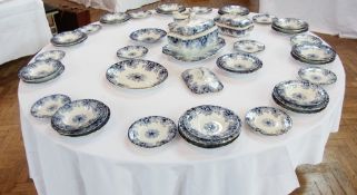 A Victorian part earthenware dinner serv